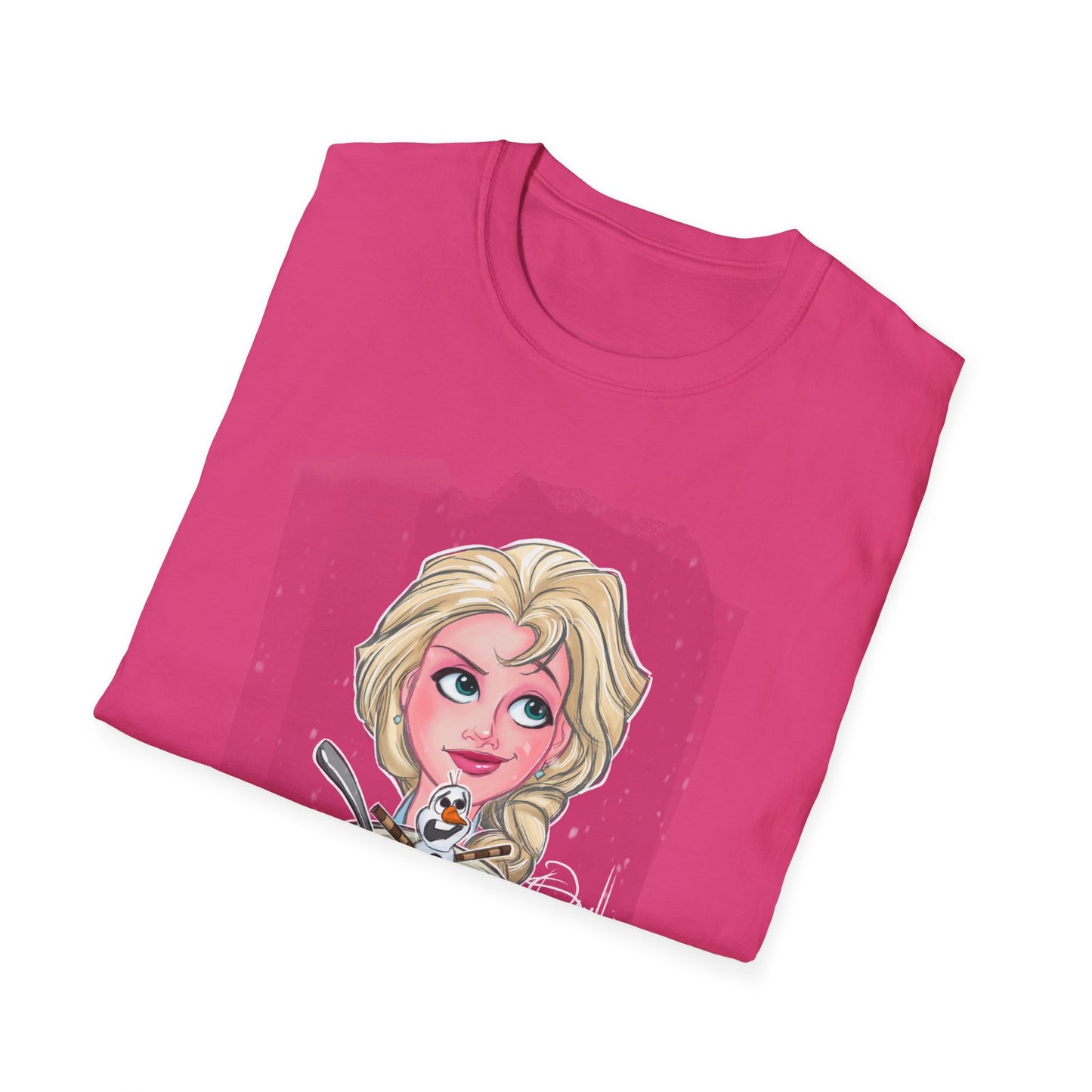 Elsa Enjoying an Olaf Snow Cone T-Shirt