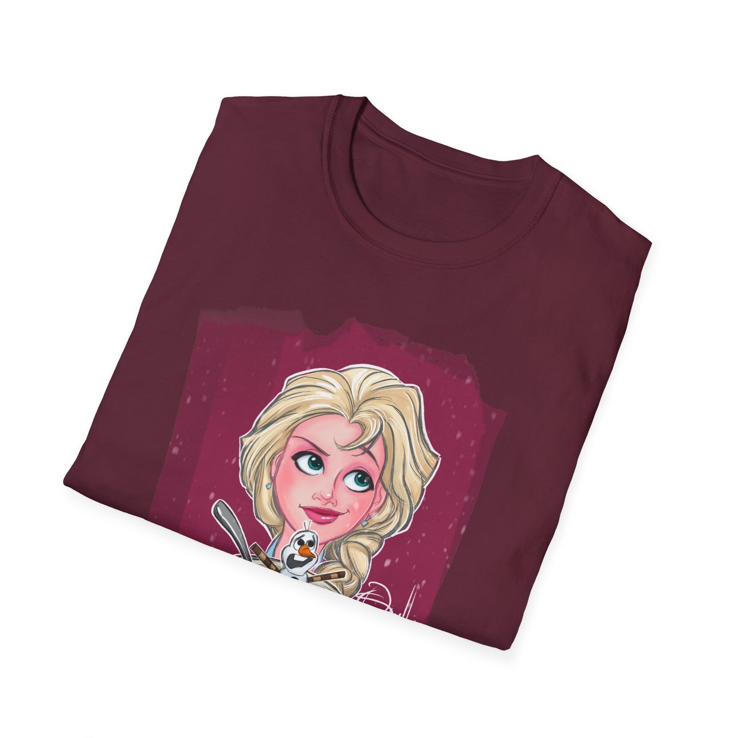 Elsa Enjoying an Olaf Snow Cone T-Shirt