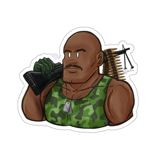 GI-Joe Roadblock Kiss-Cut Sticker
