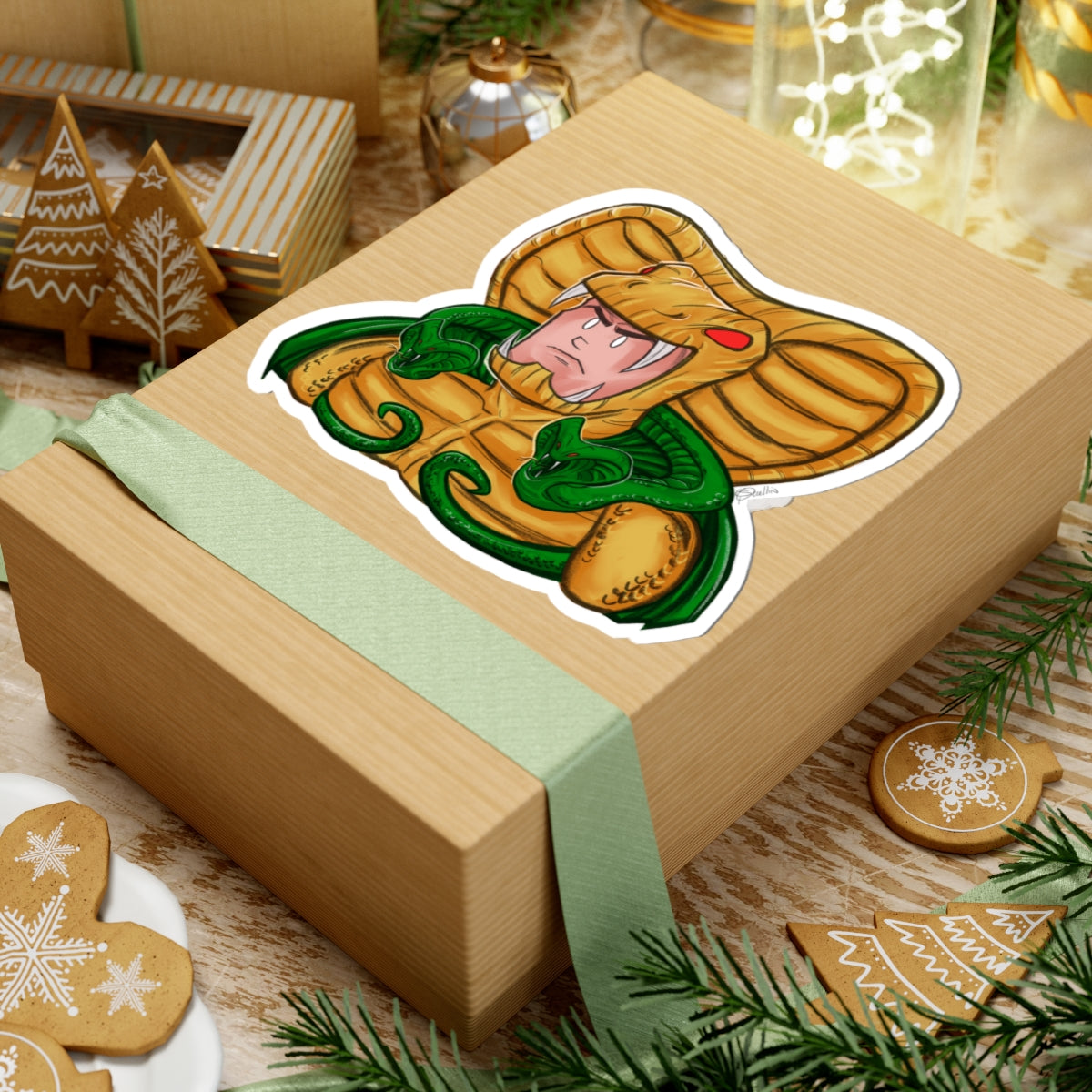 GI-Joe Serpentor Kiss-Cut Sticker