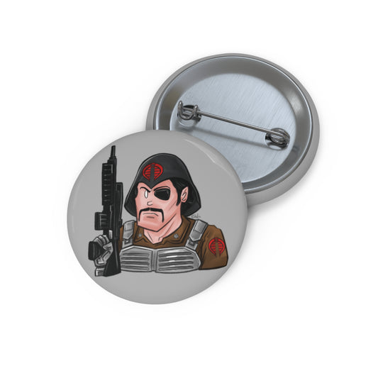 GI-Joe Major Bludd Pin Buttons