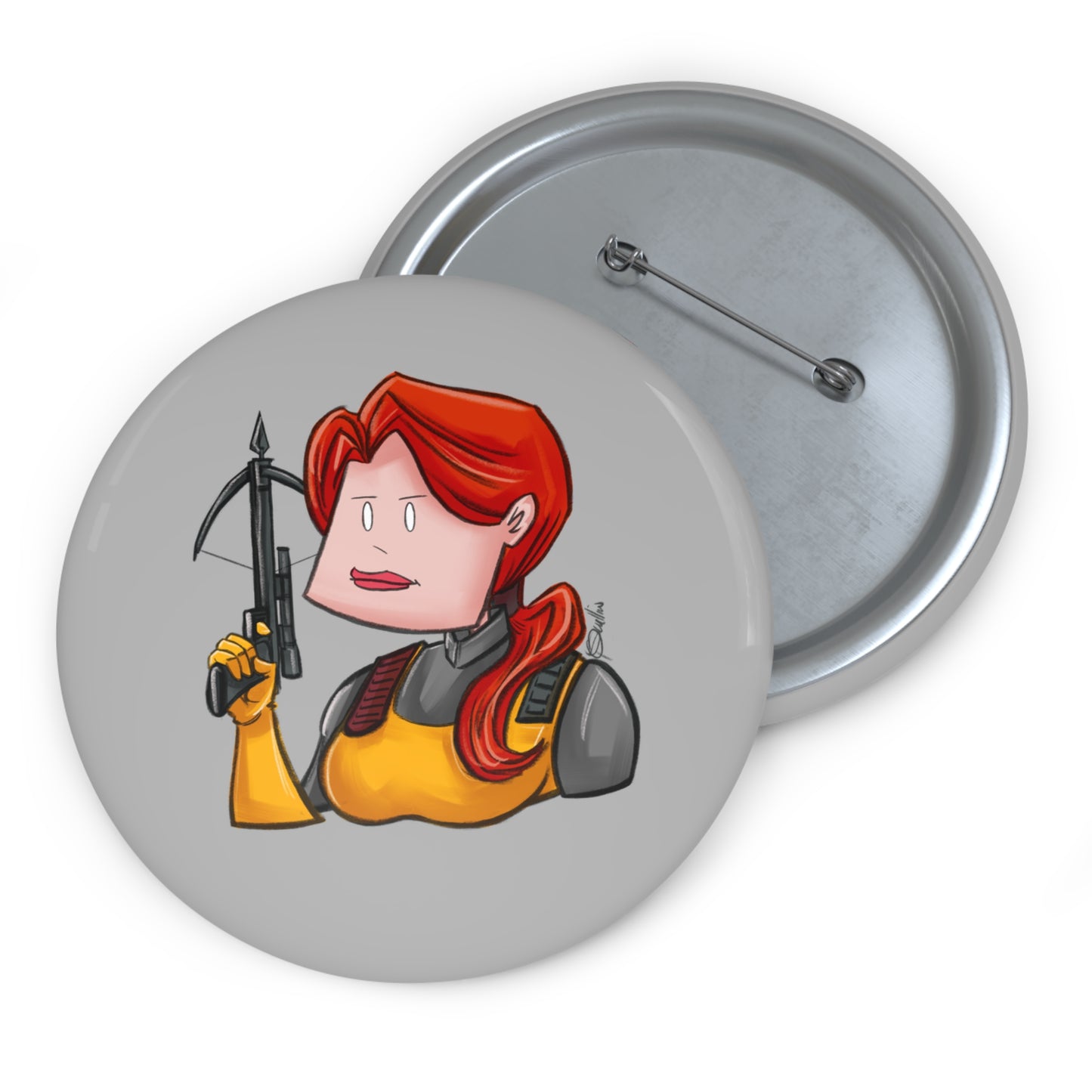 GI-Joe Scarlett Pin Button