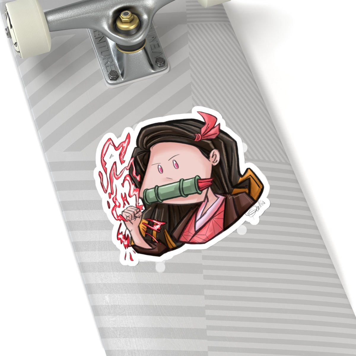 Demon Slayer Nezuko Kamado Kiss-Cut Stickers