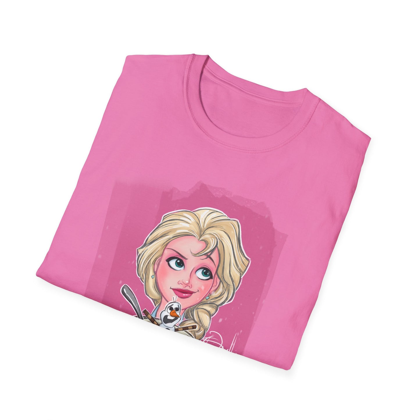 Elsa Enjoying an Olaf Snow Cone T-Shirt