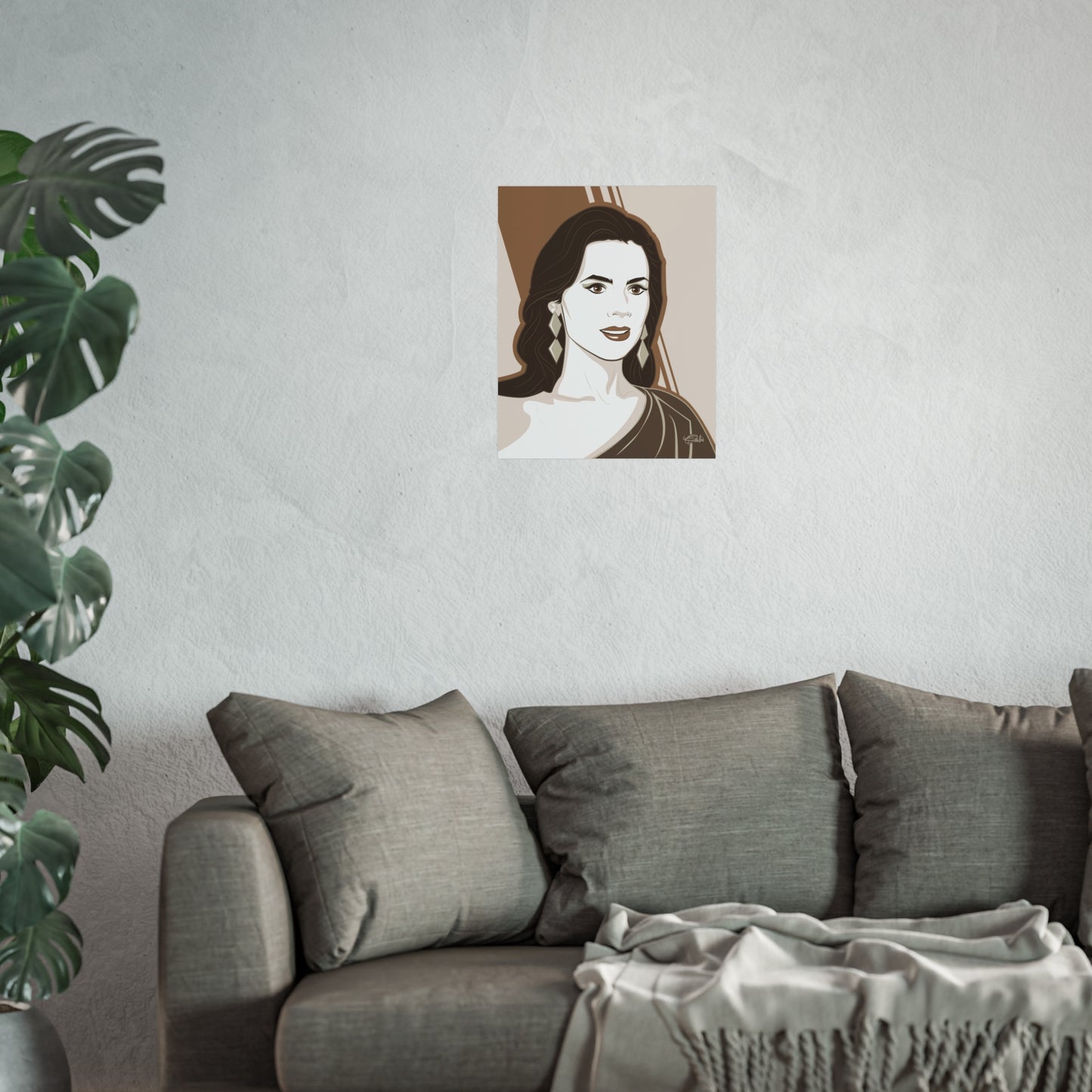 Diamond by Patrick Scullin. Elegant Fine Art Poster – Timeless Wall Décor for Home and Office