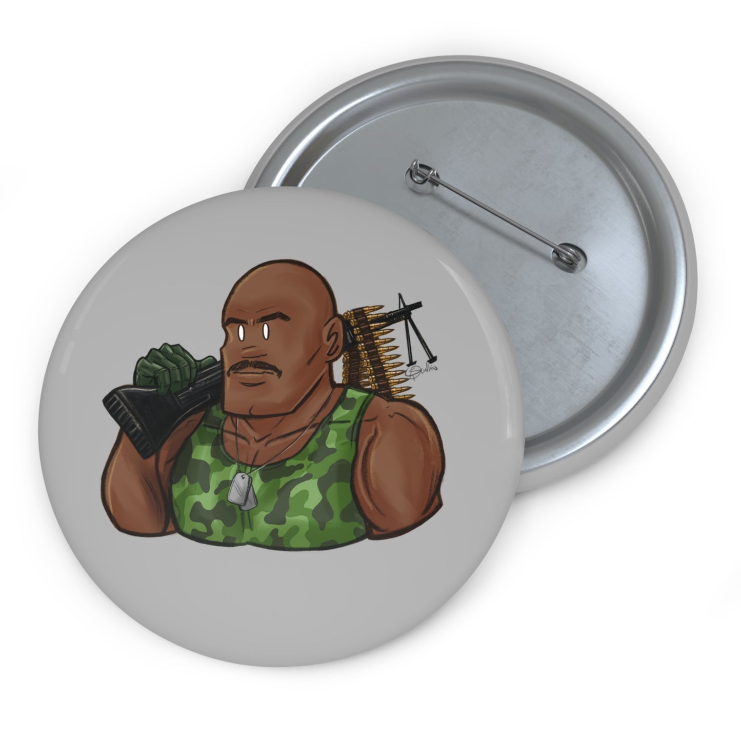 GI-Joe Roadblock Pin Buttons