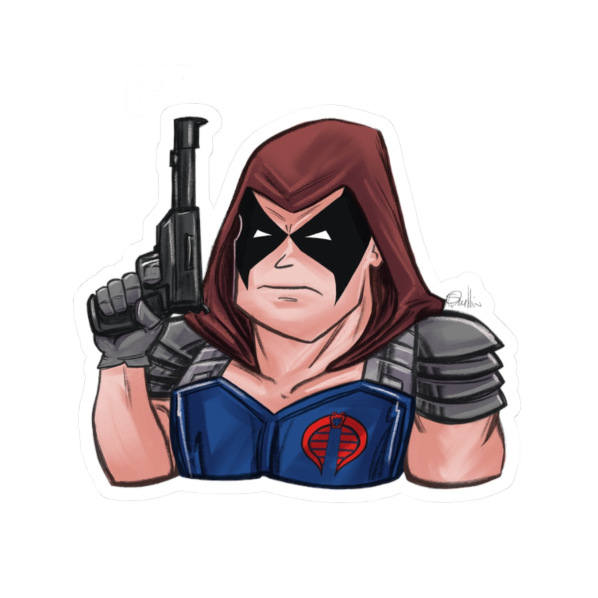 GI-Joe Zartan Kiss-Cut Sticker