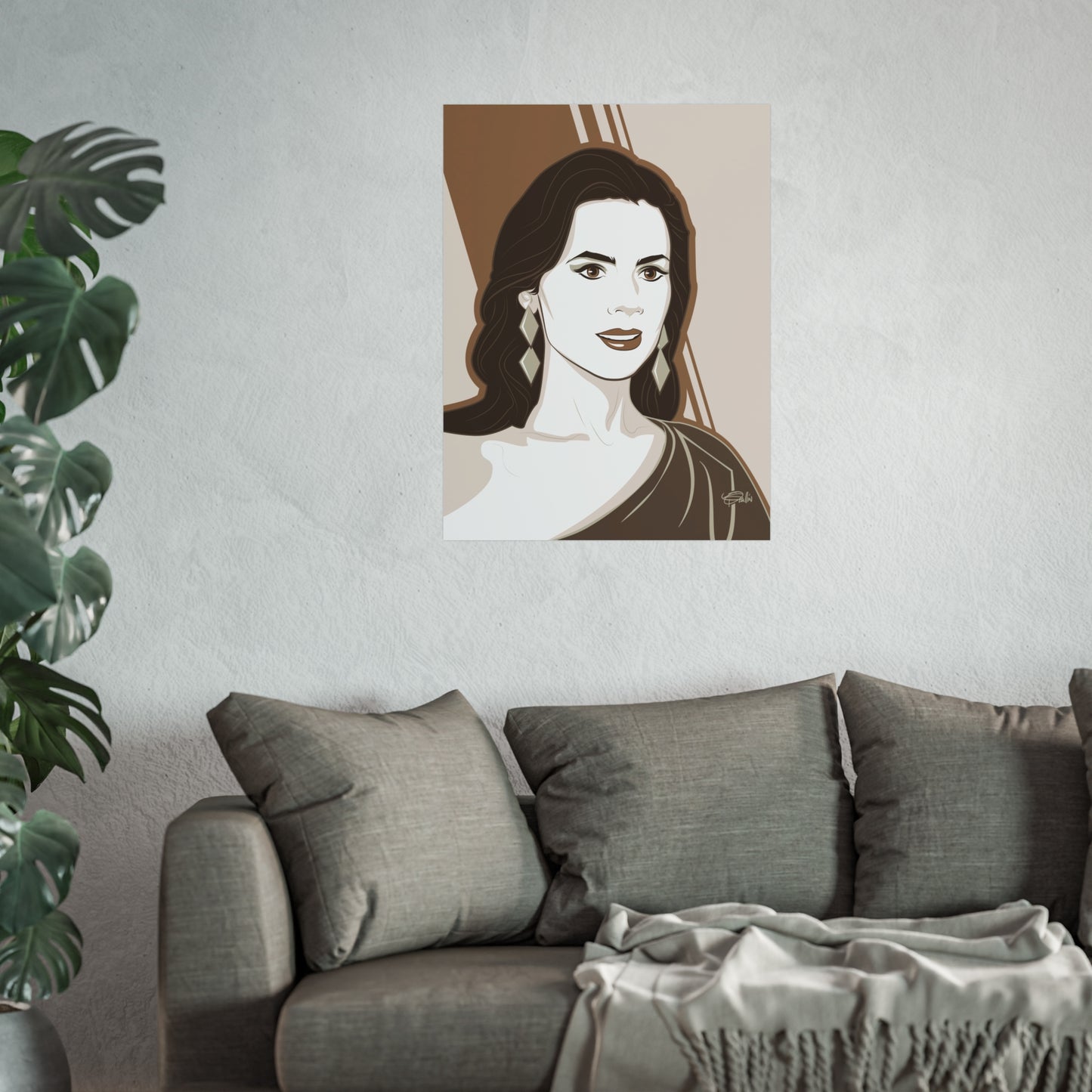 Diamond by Patrick Scullin. Elegant Fine Art Poster – Timeless Wall Décor for Home and Office