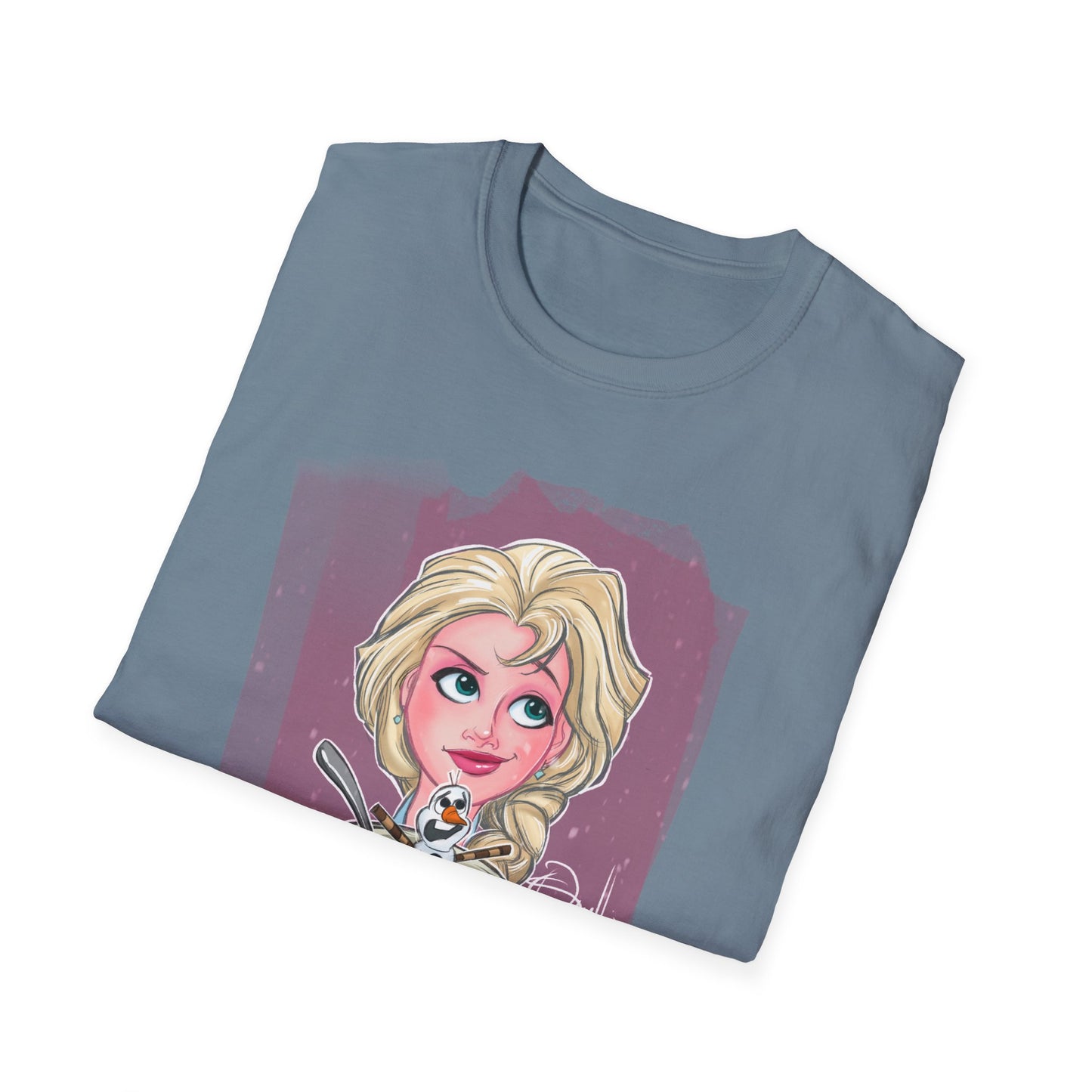 Elsa Enjoying an Olaf Snow Cone T-Shirt
