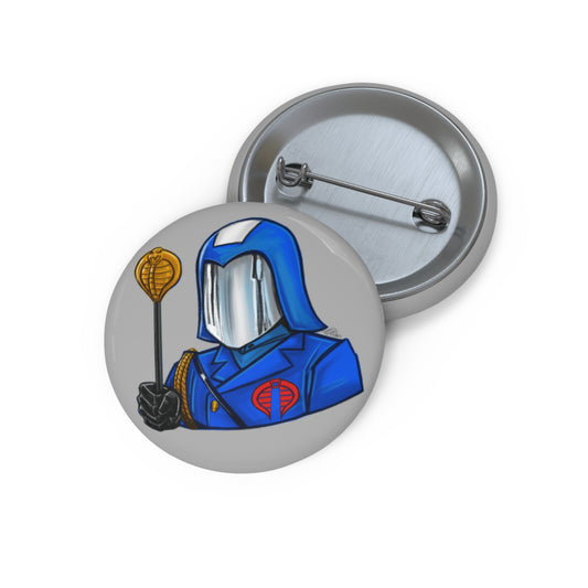 GI-Joe Cobra Commander Pin Button