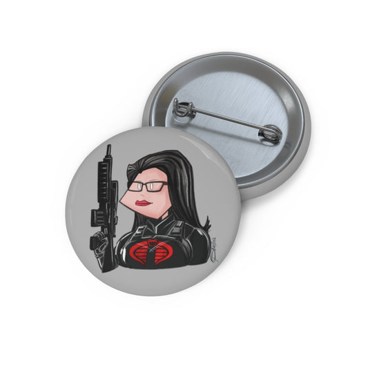 GI-Joe Baroness Pin Button
