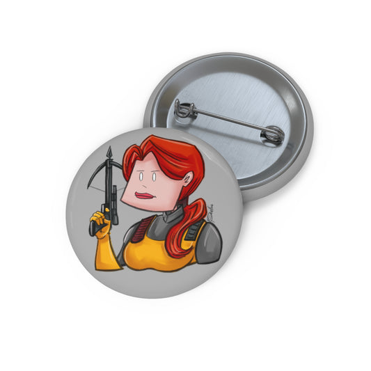 GI-Joe Scarlett Pin Button