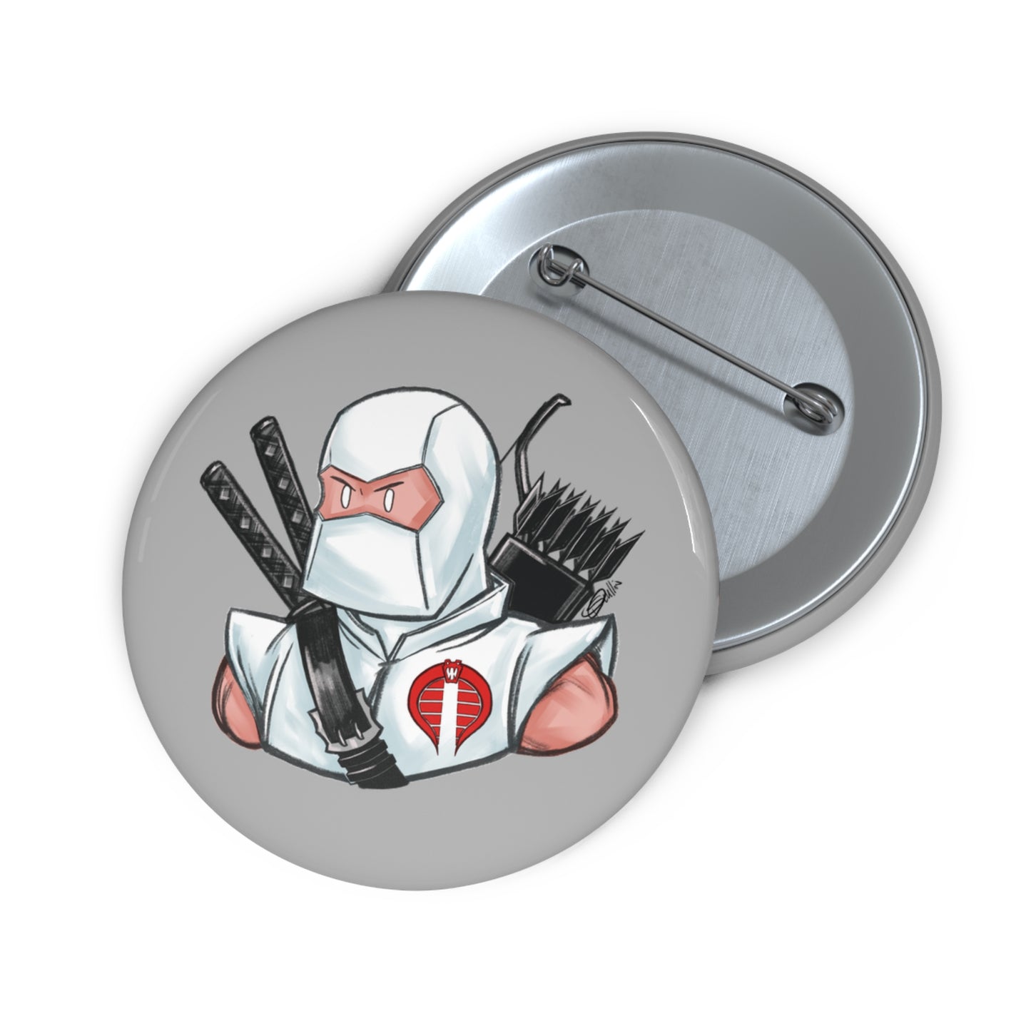 GI-Joe Storm Shadow Pin Button