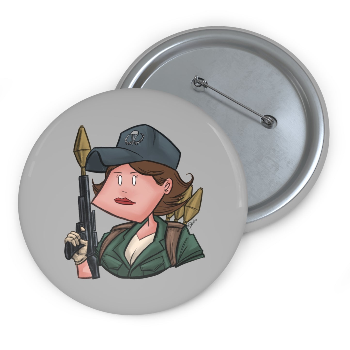 GI-Joe Lady Jaye Pin Button