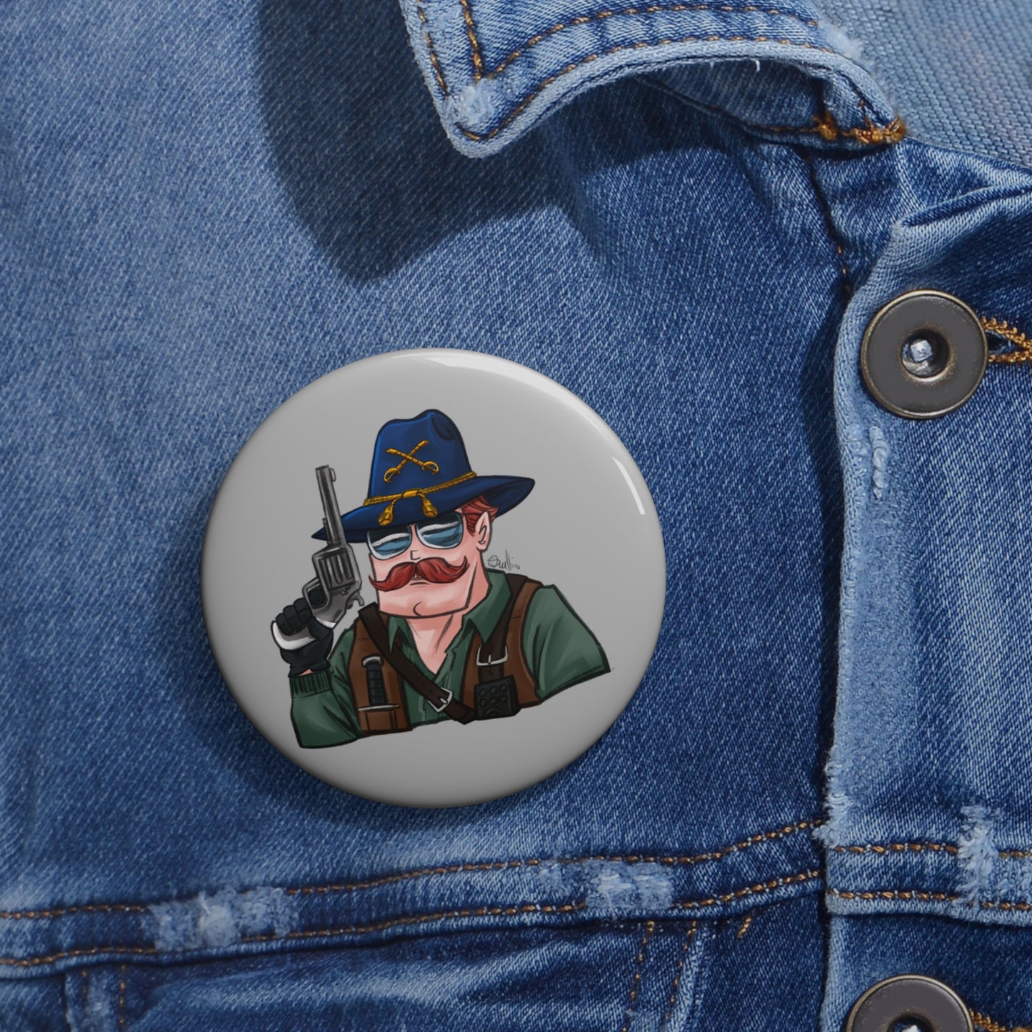 GI-Joe Wild Bill Pin Button