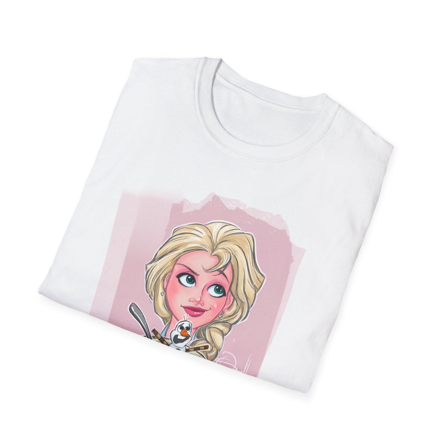 Elsa Enjoying an Olaf Snow Cone T-Shirt