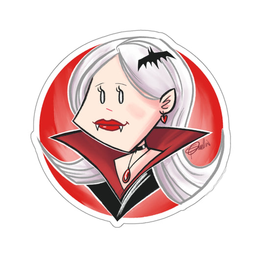Vampire Girl Kiss-Cut Stickers