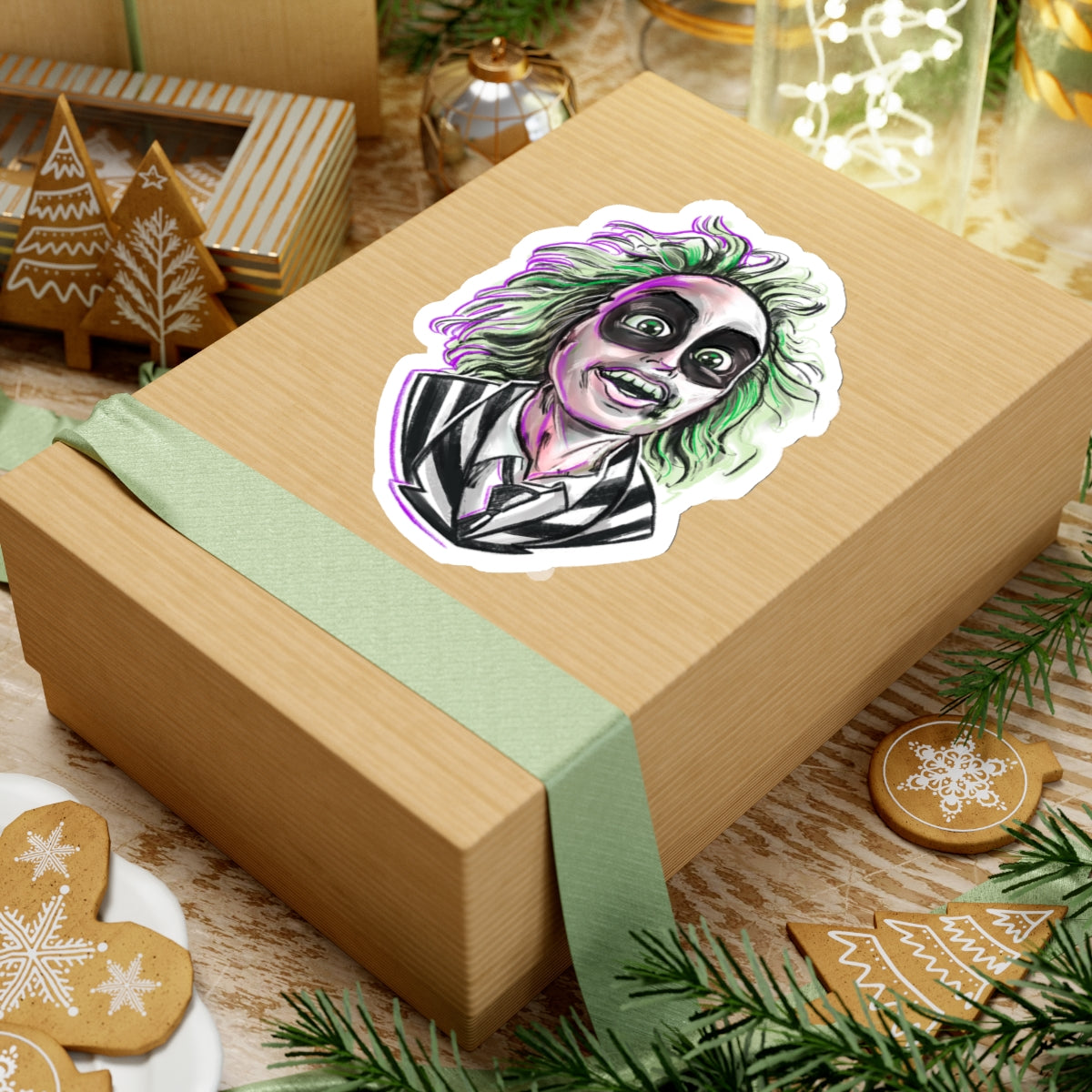 Beetle Juice Kiss-Cut Stickers