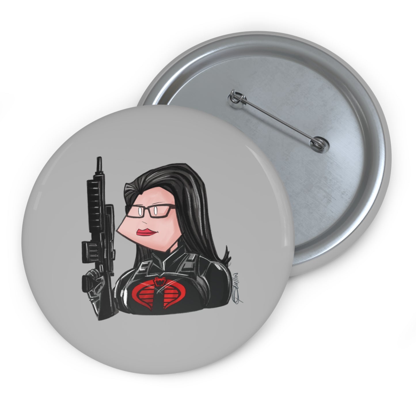GI-Joe Baroness Pin Button