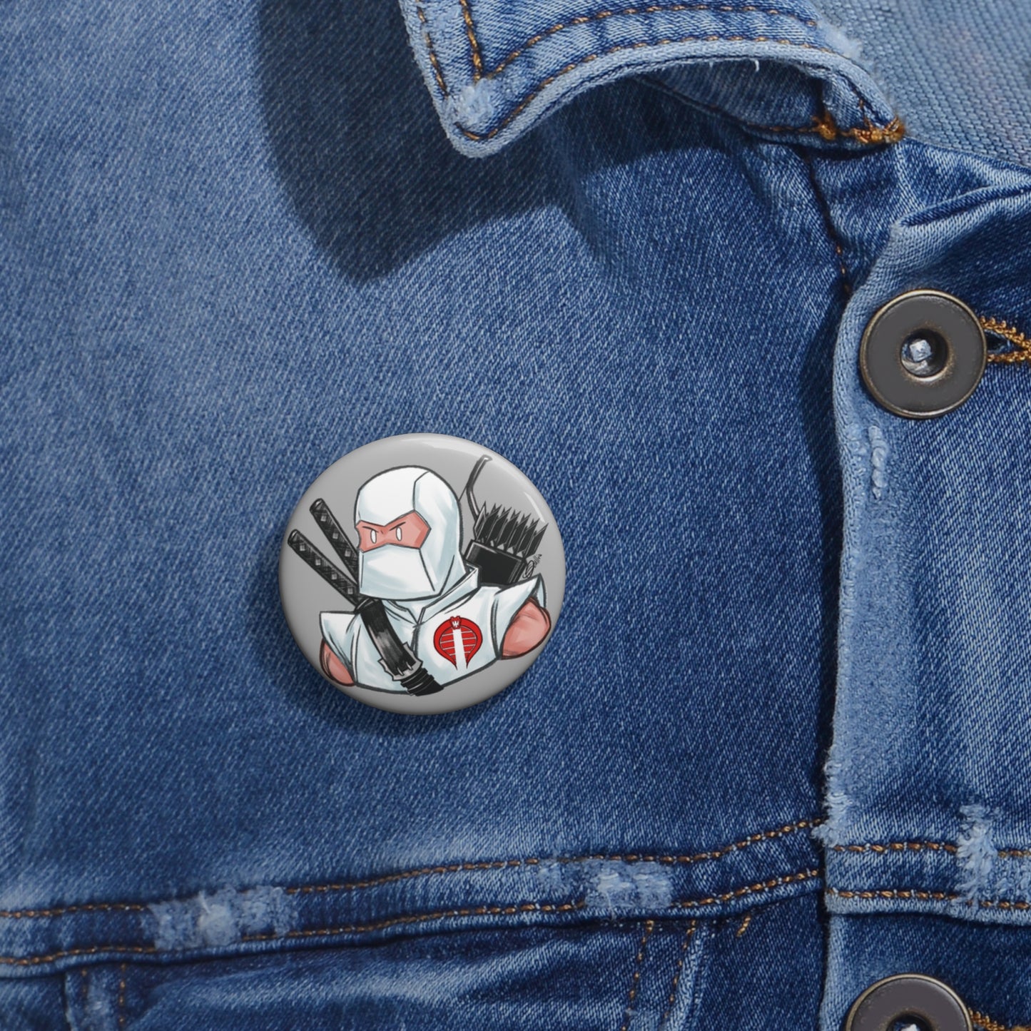 GI-Joe Storm Shadow Pin Button