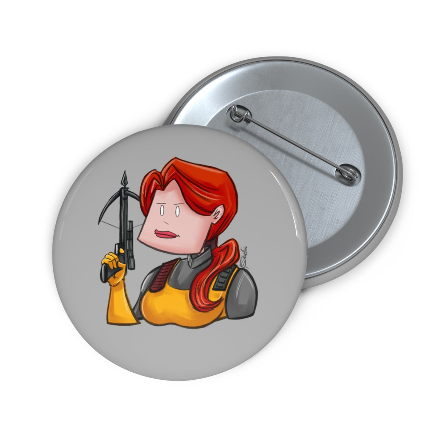 GI-Joe Scarlett Pin Button