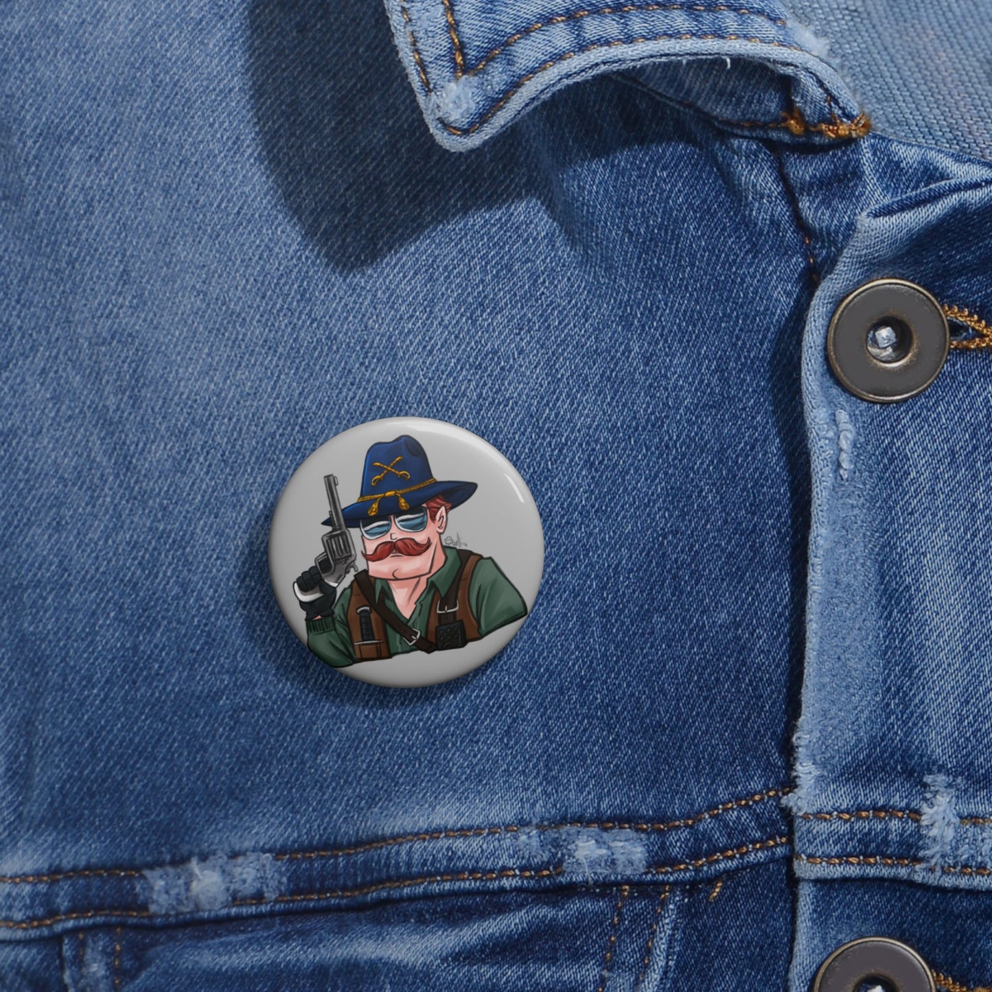 GI-Joe Wild Bill Pin Button