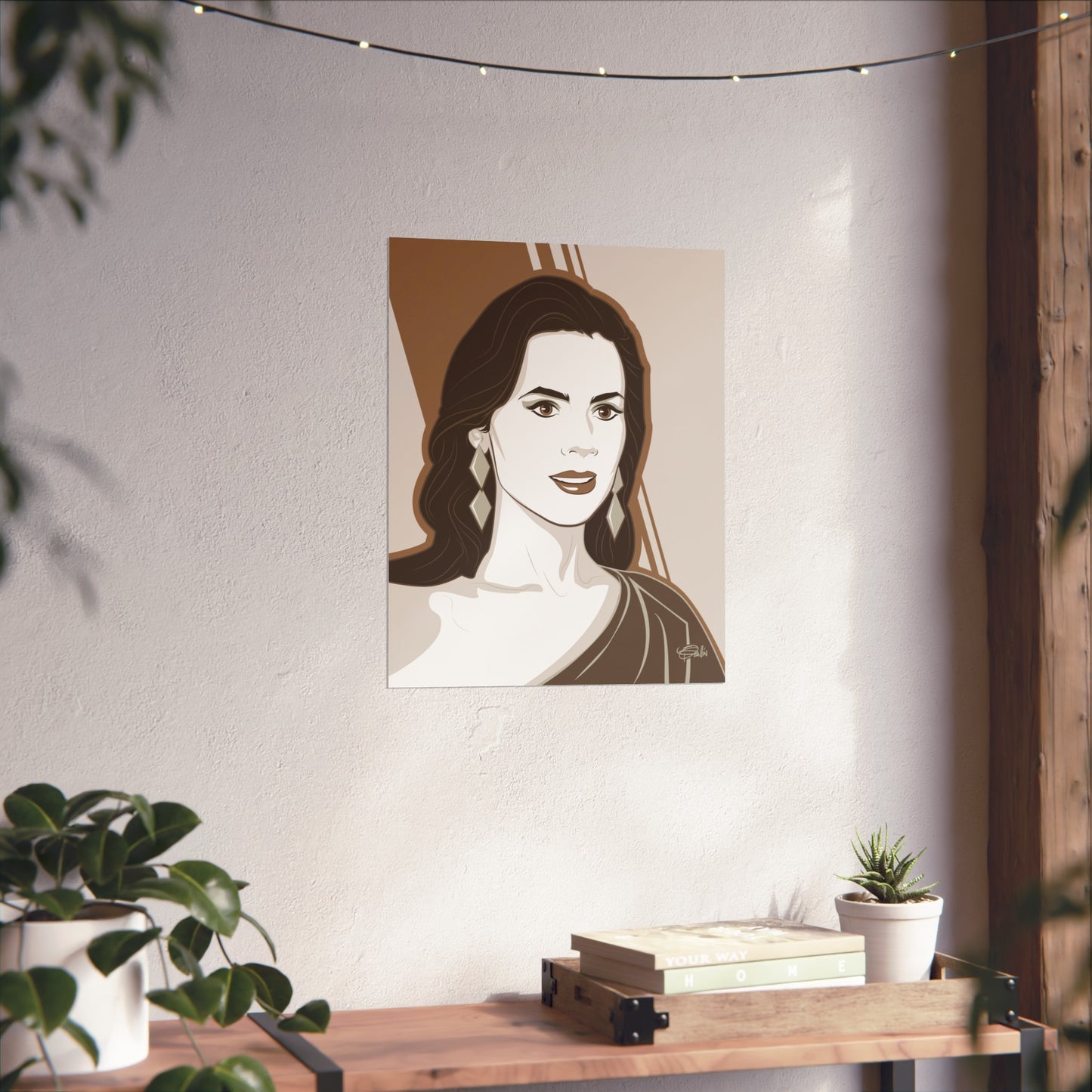 Diamond by Patrick Scullin. Elegant Fine Art Poster – Timeless Wall Décor for Home and Office