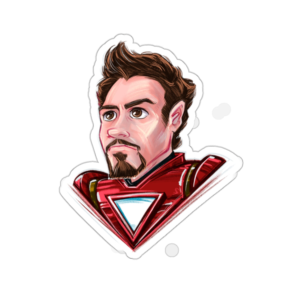Tony Stark Iron Man Kiss-Cut Stickers
