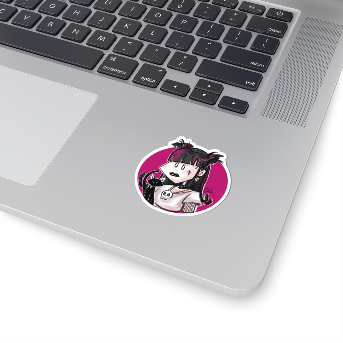 Goth Girl Kiss-Cut Stickers