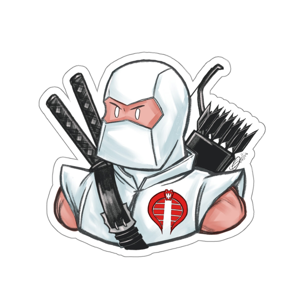 GI-Joe Storm Shadow Kiss-Cut Stickers