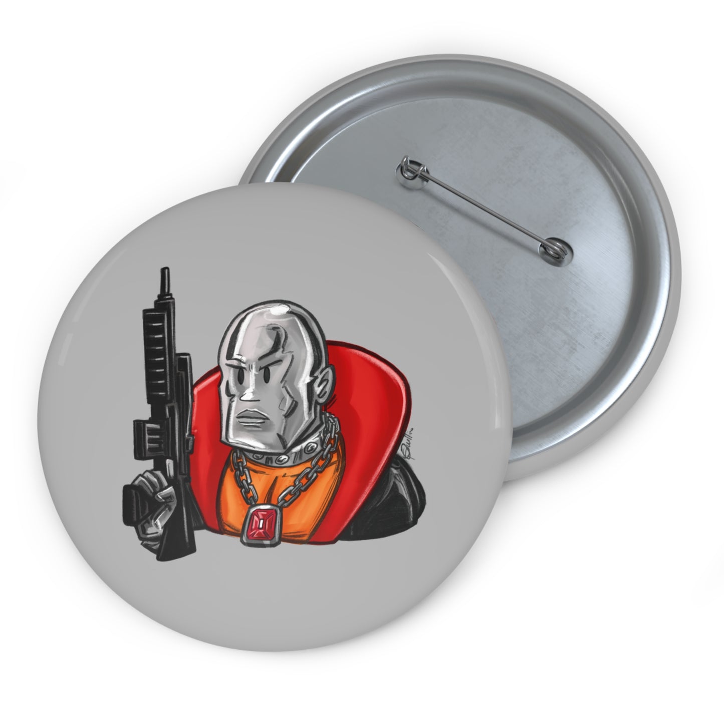 GI-Joe Destro Pin Button