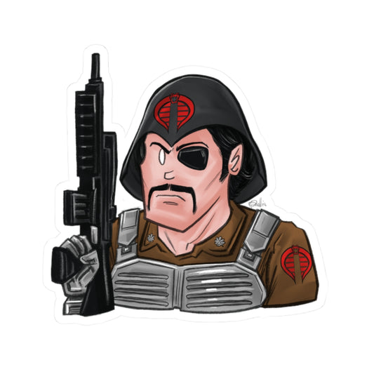 GI-Joe Major Bludd Kiss-Cut Sticker