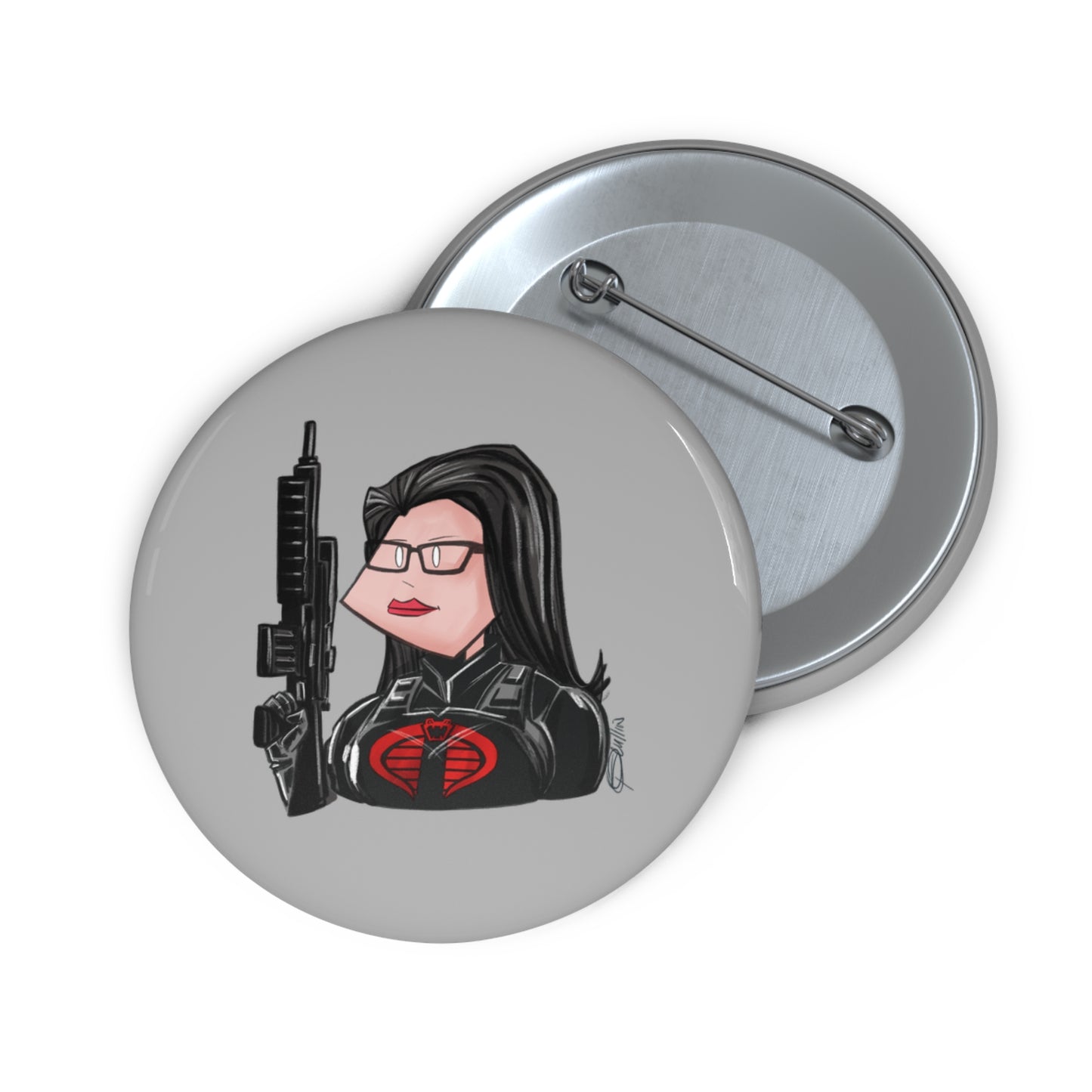GI-Joe Baroness Pin Button