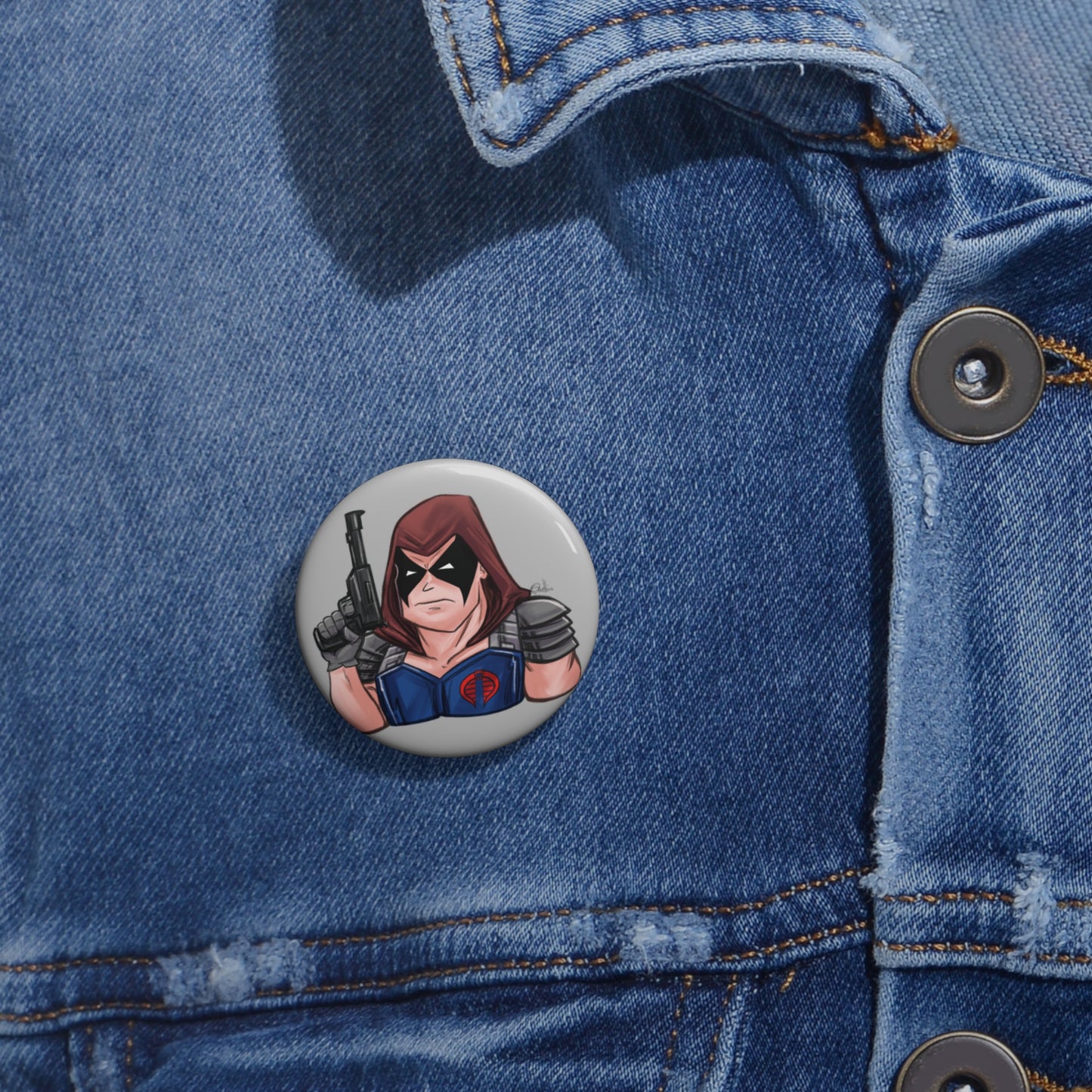GI-Joe Zartan Pin Buttons
