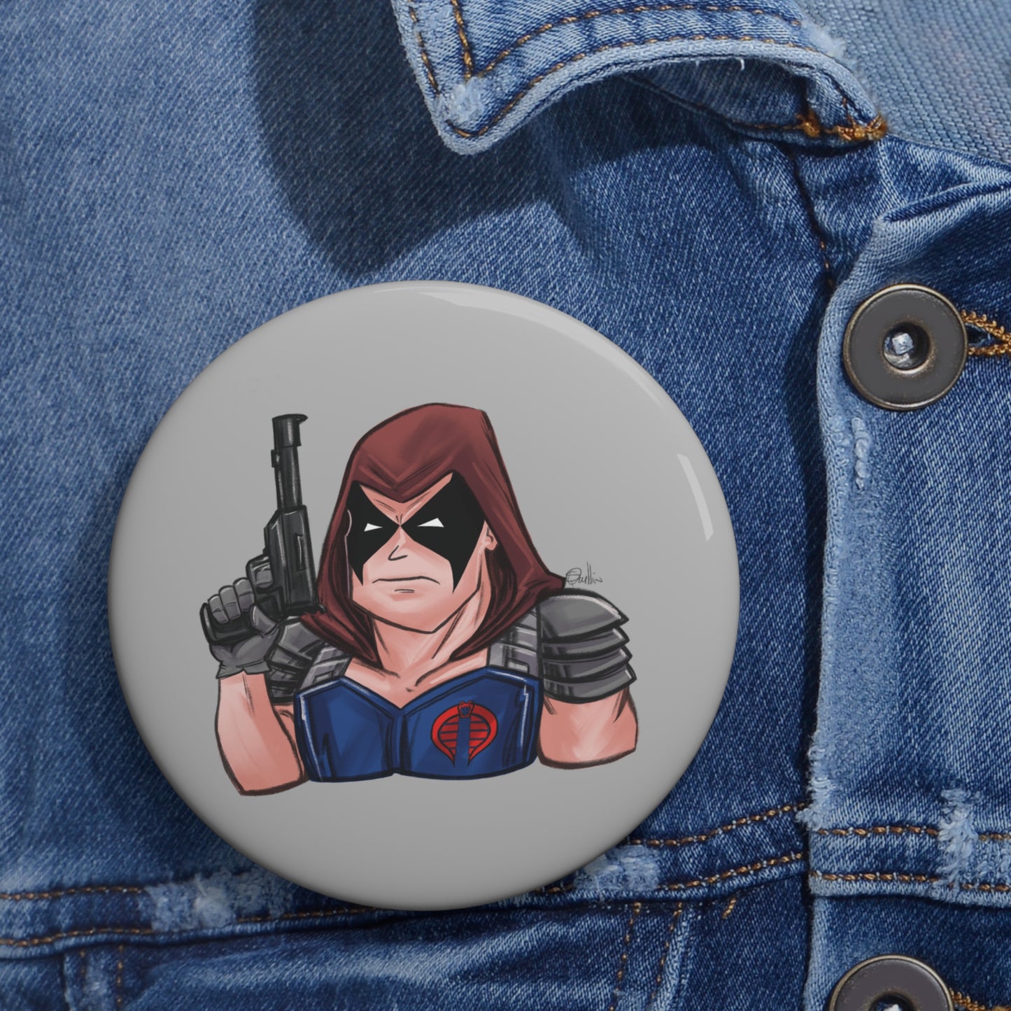 GI-Joe Zartan Pin Buttons