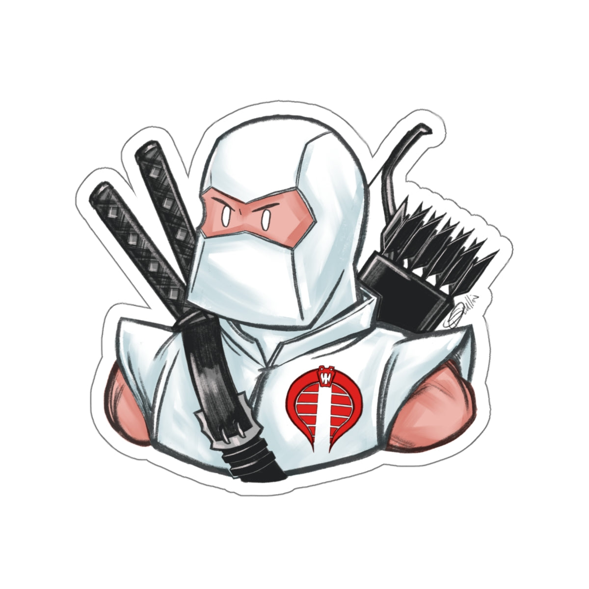 GI-Joe Storm Shadow Kiss-Cut Stickers