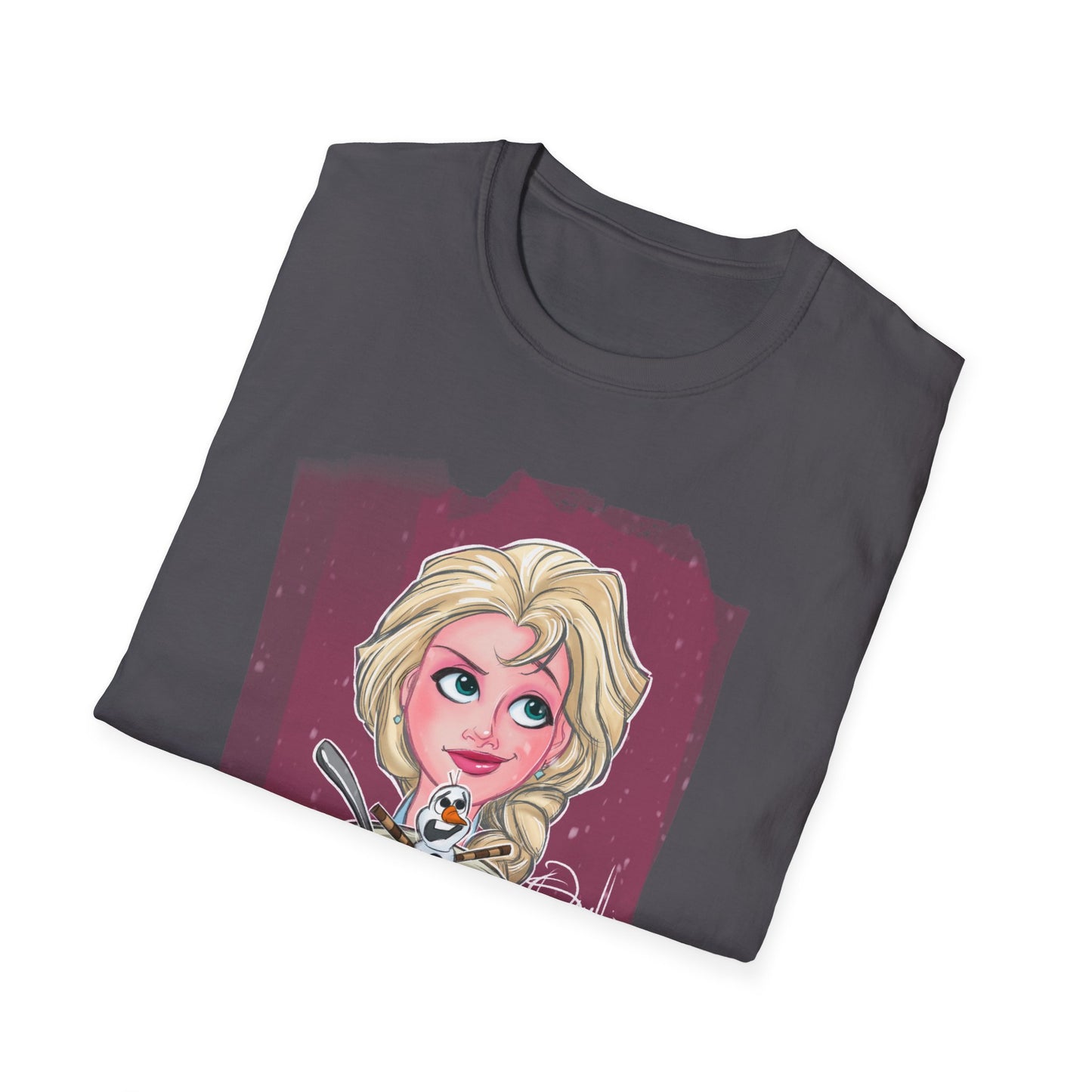 Elsa Enjoying an Olaf Snow Cone T-Shirt