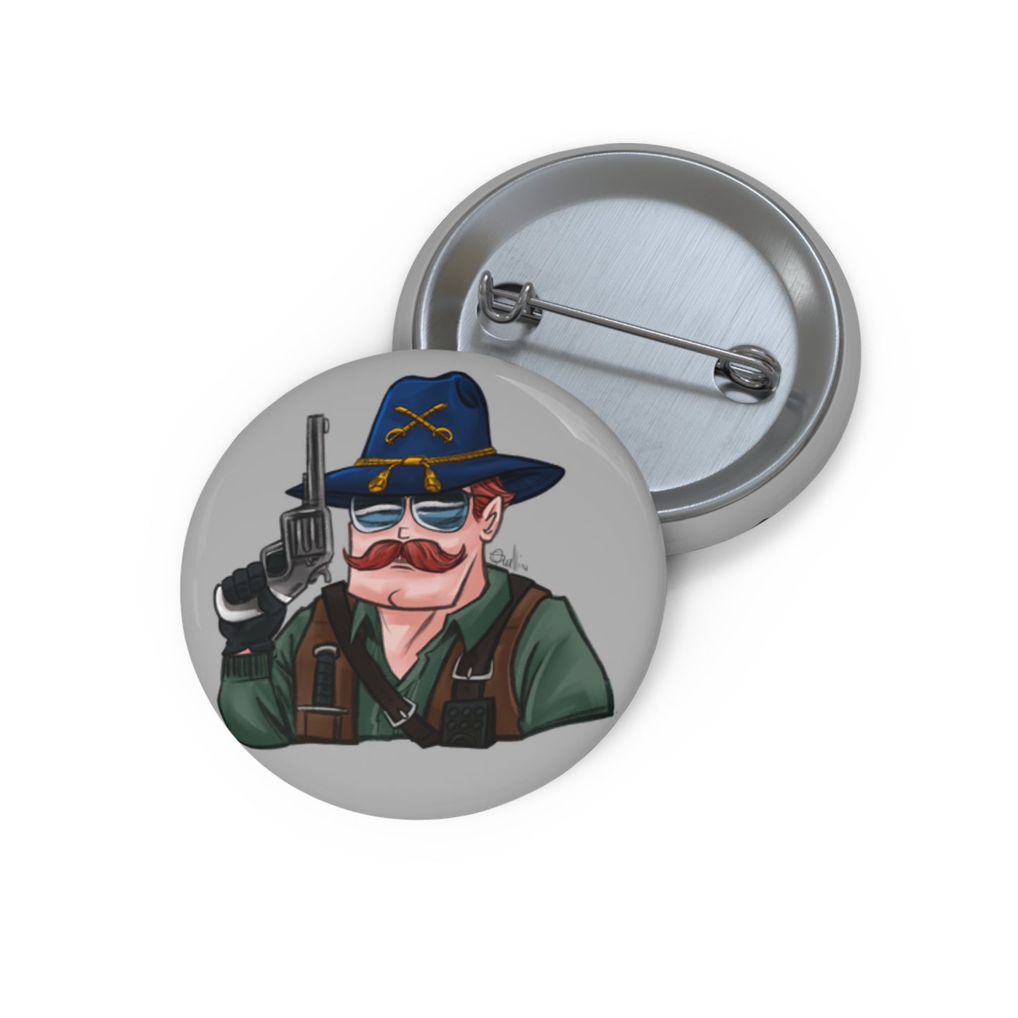 GI-Joe Wild Bill Pin Button
