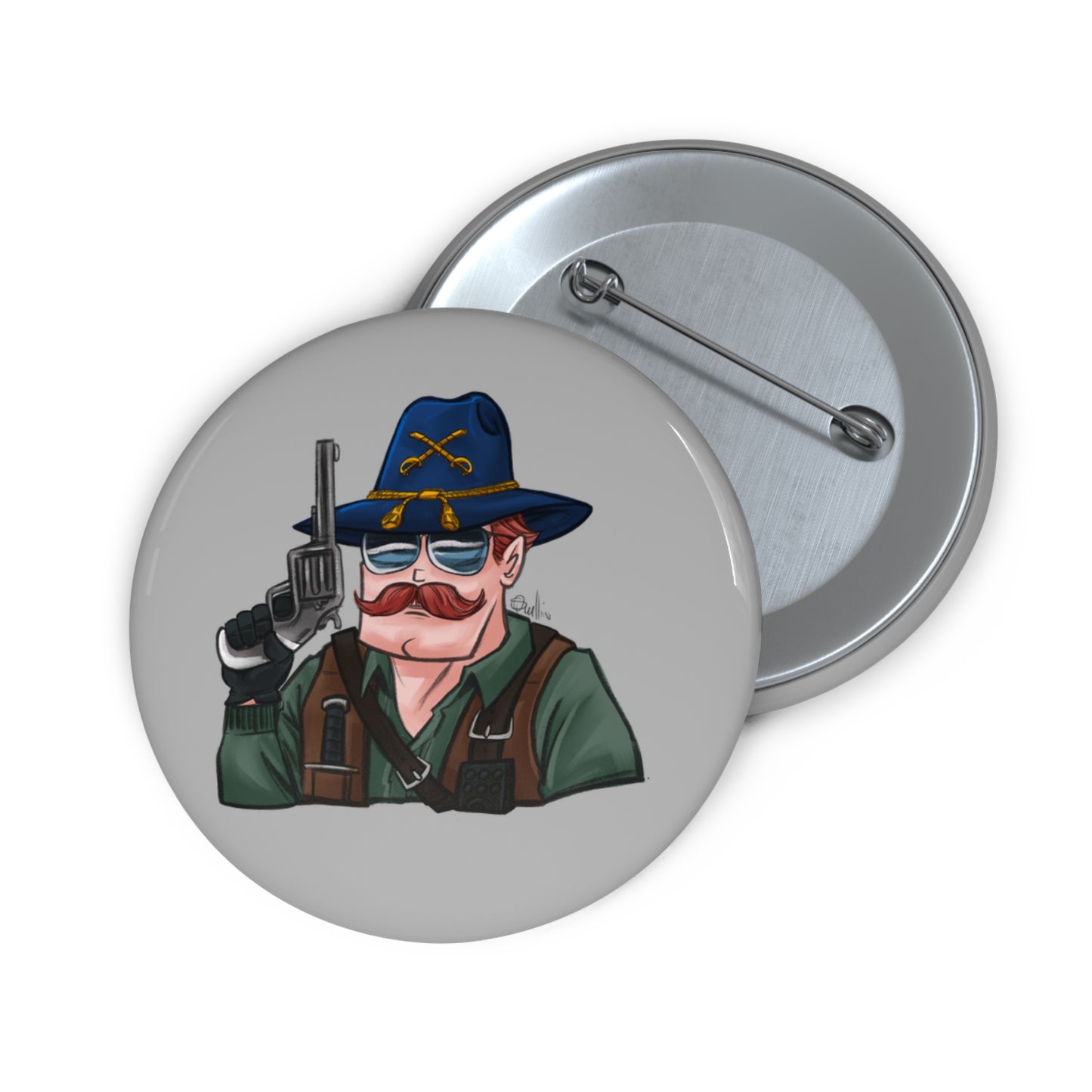 GI-Joe Wild Bill Pin Button