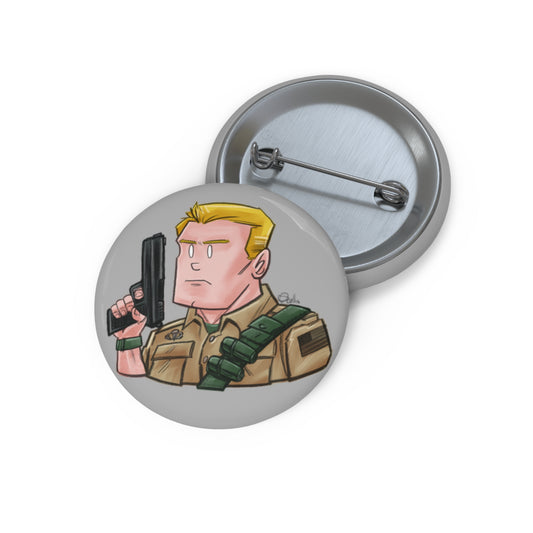GI-Joe Duke Pin Buttons