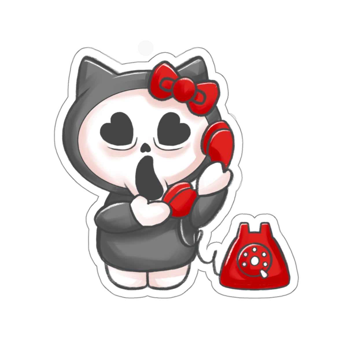 Scream Kitty Kiss-Cut Stickers