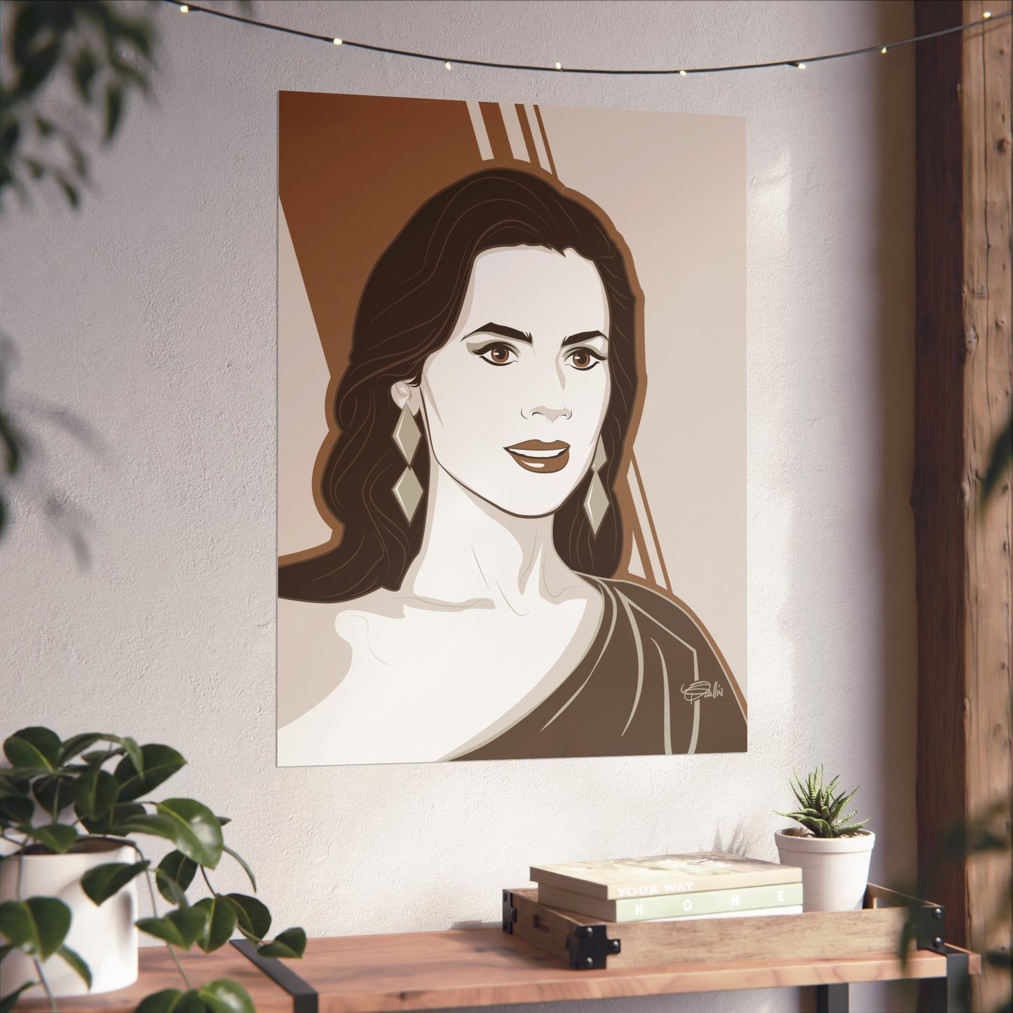 Diamond by Patrick Scullin. Elegant Fine Art Poster – Timeless Wall Décor for Home and Office