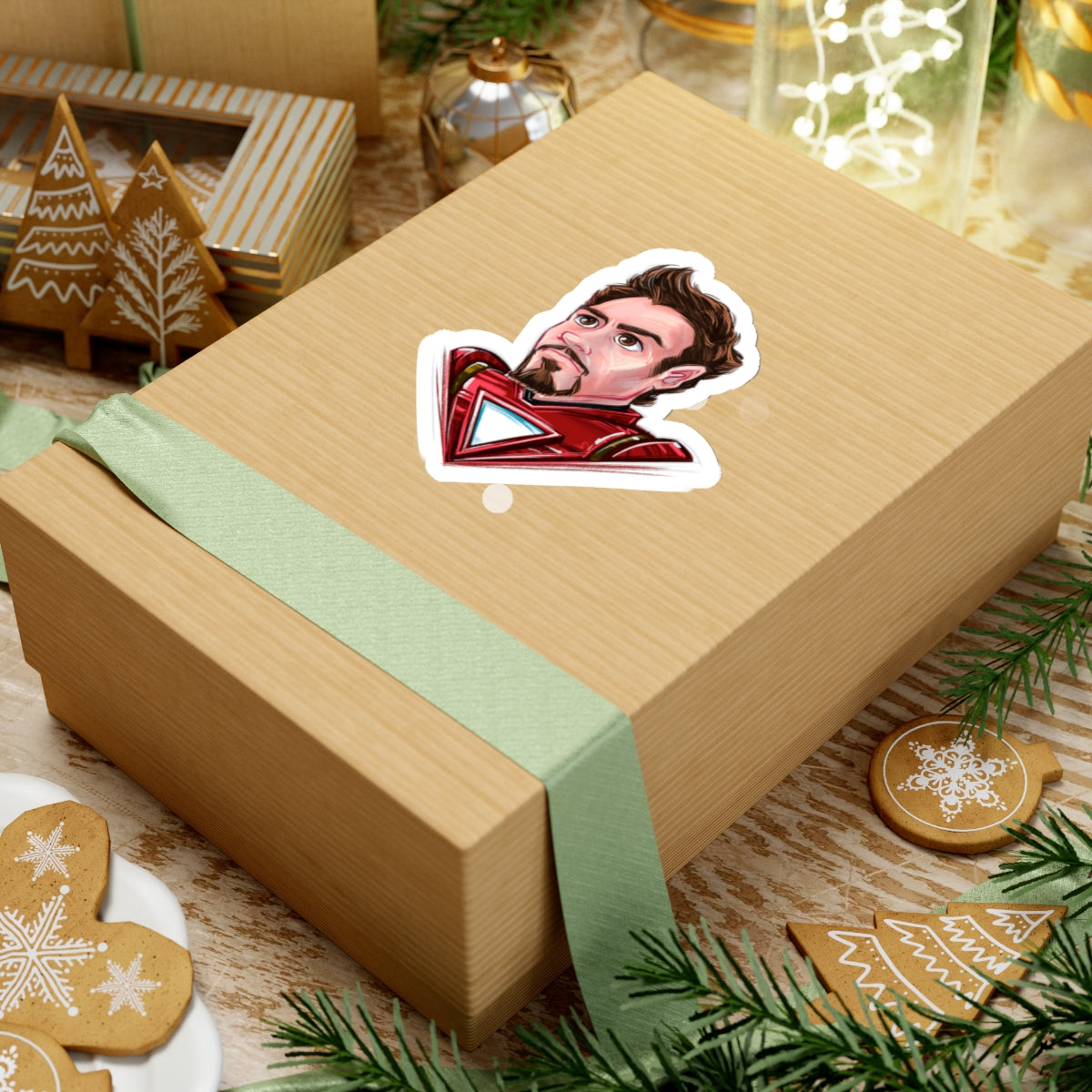 Tony Stark Iron Man Kiss-Cut Stickers