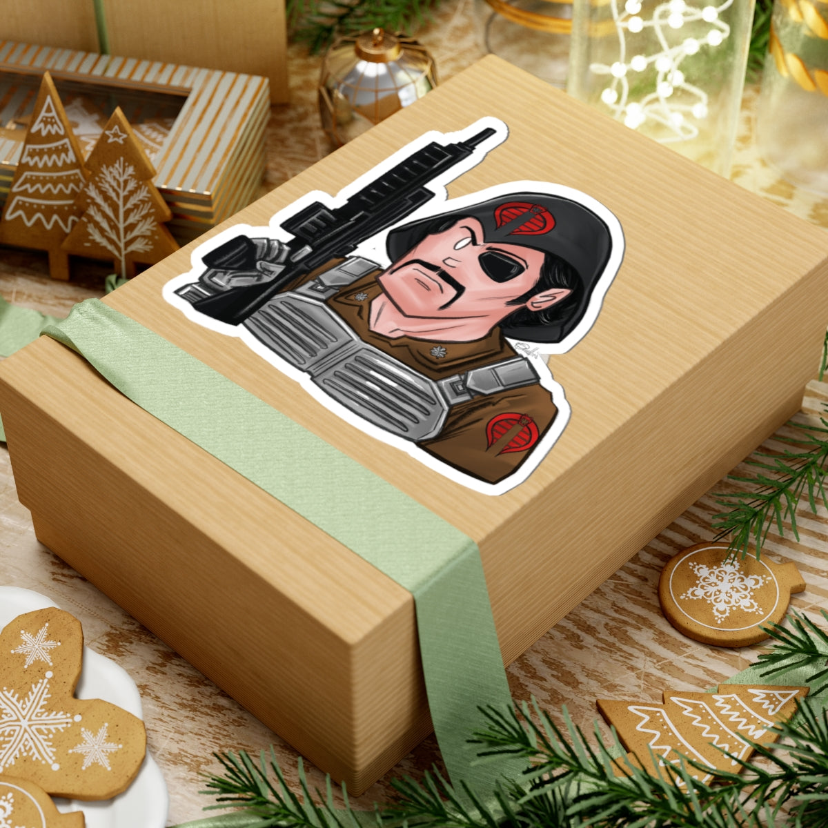 GI-Joe Major Bludd Kiss-Cut Sticker