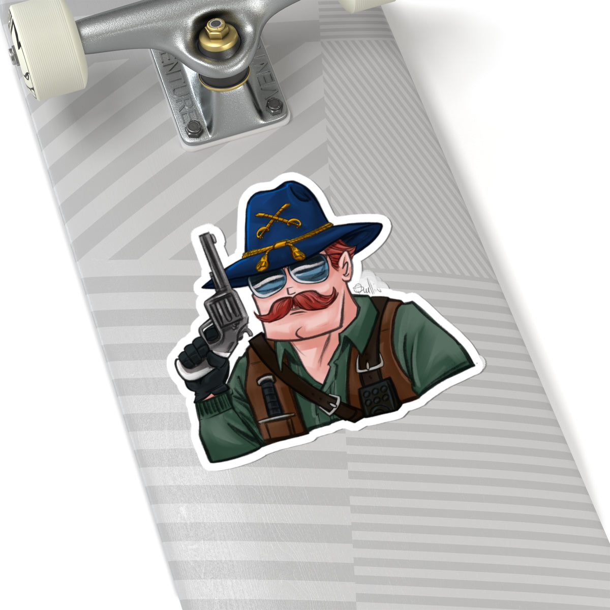 GI-Joe Wild Bill Kiss-Cut Sticker