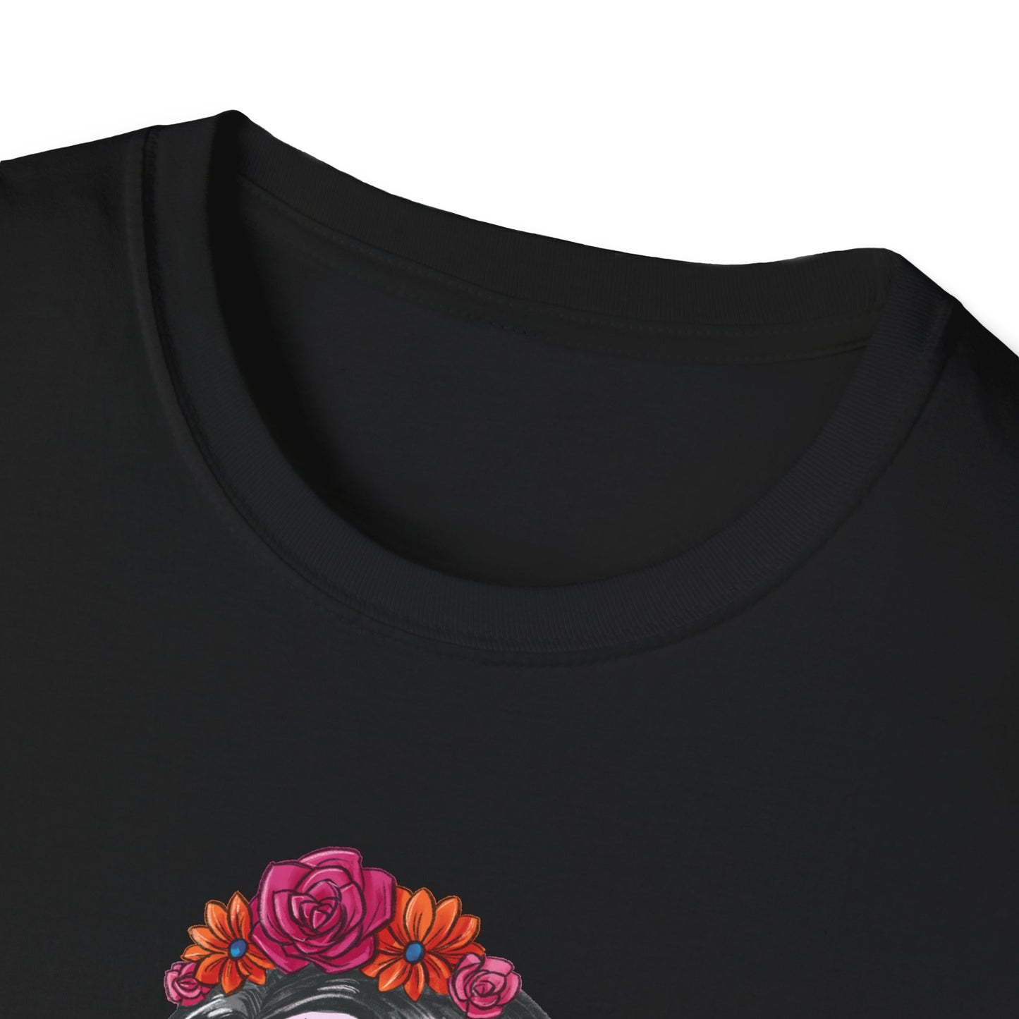 Floral Skull Dia de los Muertos Unisex T-Shirt