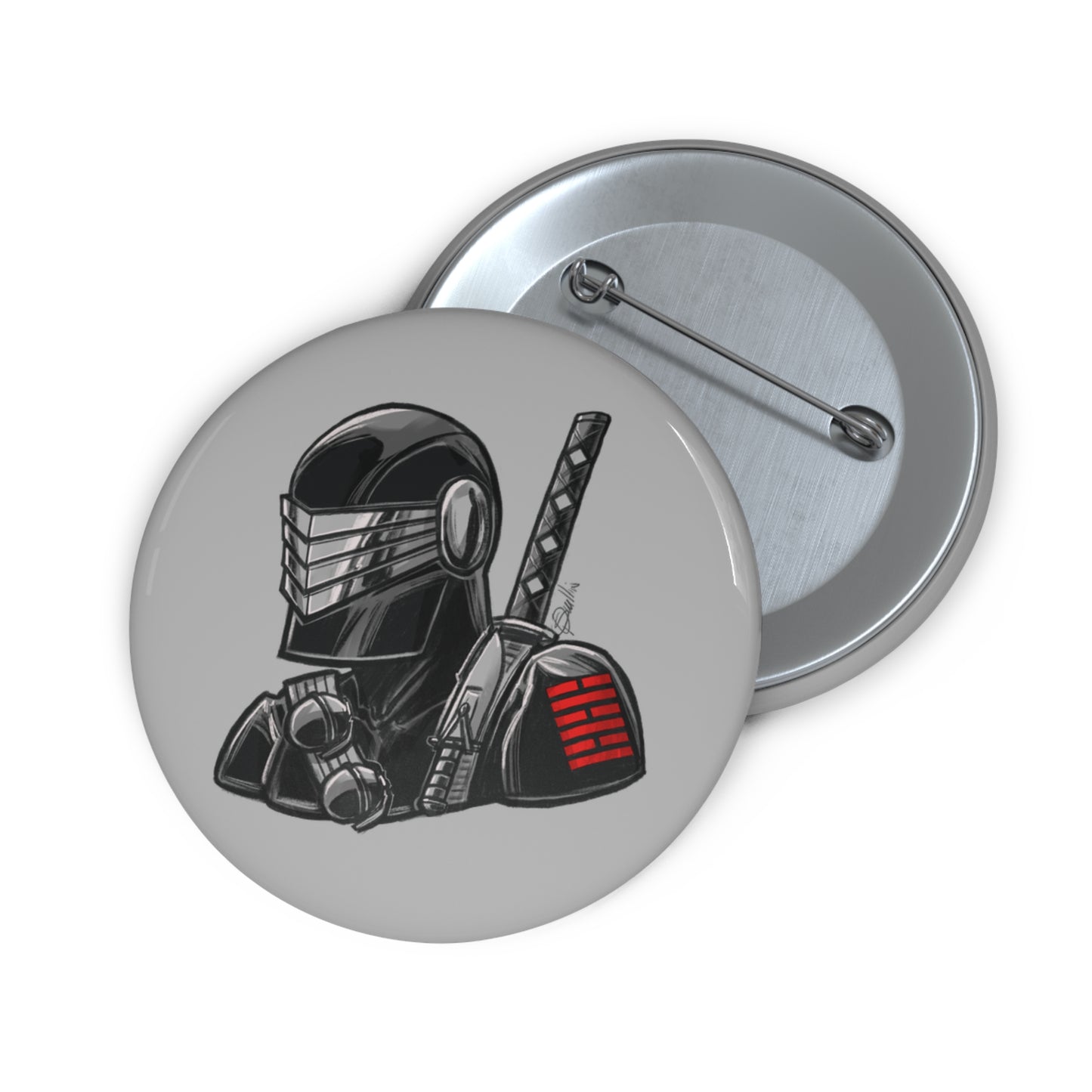 GI-Joe Snake Eyes Pin Buttons