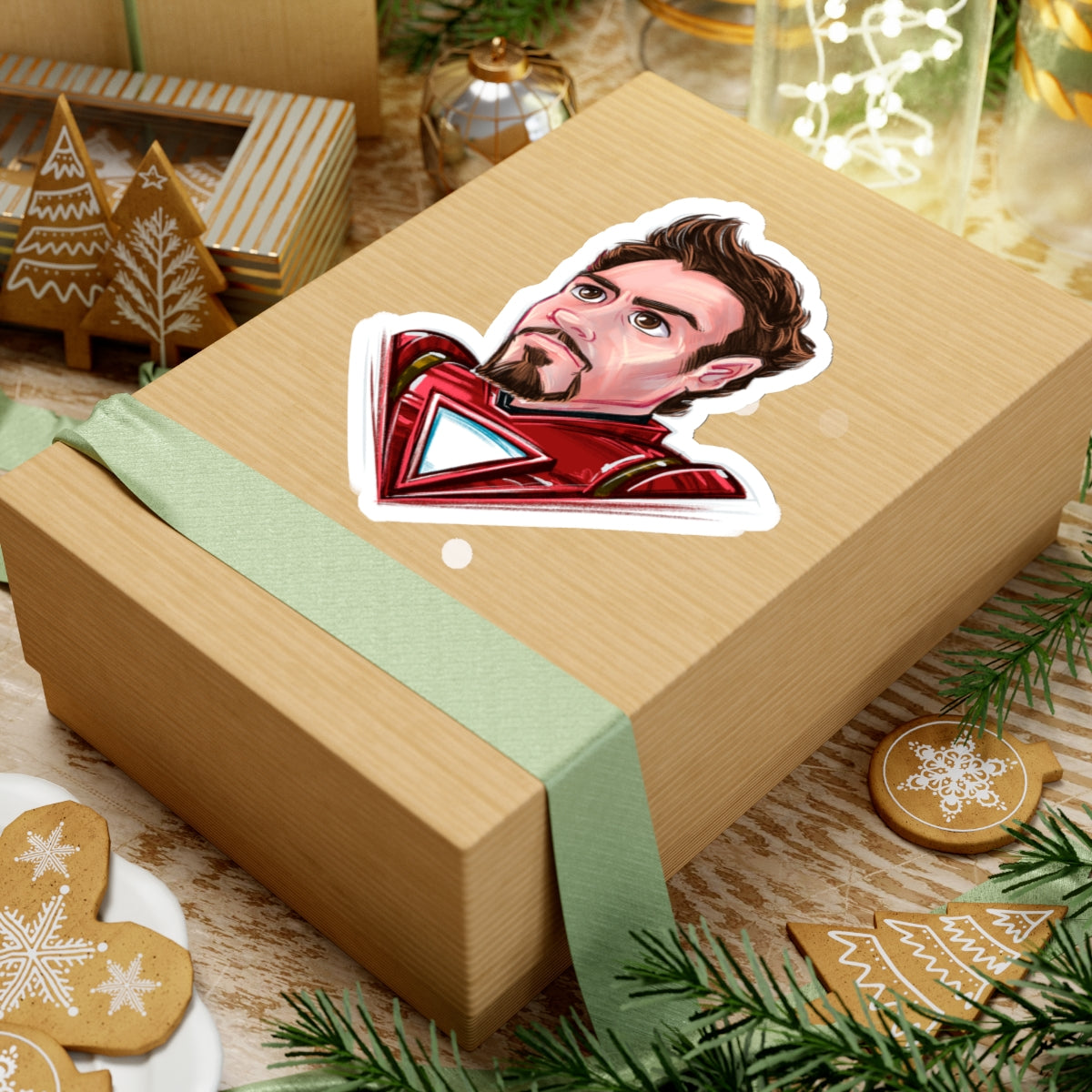 Tony Stark Iron Man Kiss-Cut Stickers