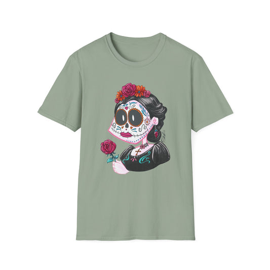 Floral Skull Dia de los Muertos Unisex T-Shirt