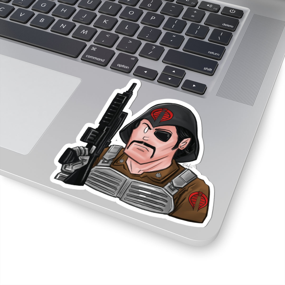 GI-Joe Major Bludd Kiss-Cut Sticker